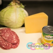 Вкусный салат из капусты и кукурузы