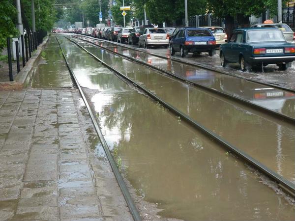 Потоки воды в Саратове