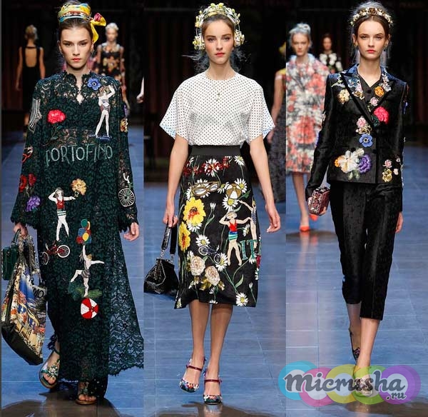 Dolce & Gabbana мода весна - лето 2016