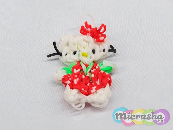 Киска Hello Kitty из резинок
