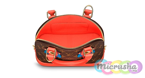подклад у настоящей сумки Louis Vuitton