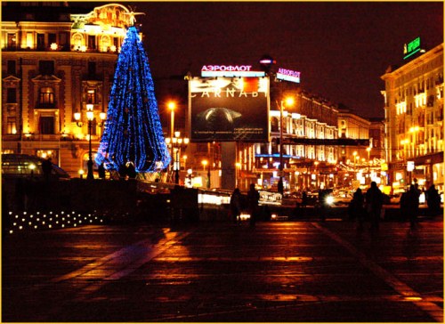 Улицы Новогодней Москвы