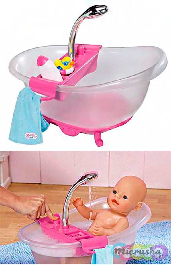 интерактивная ванна для куклы Baby Born