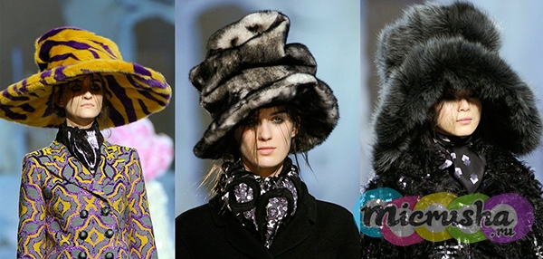 Marc Jacobs меховые шапки