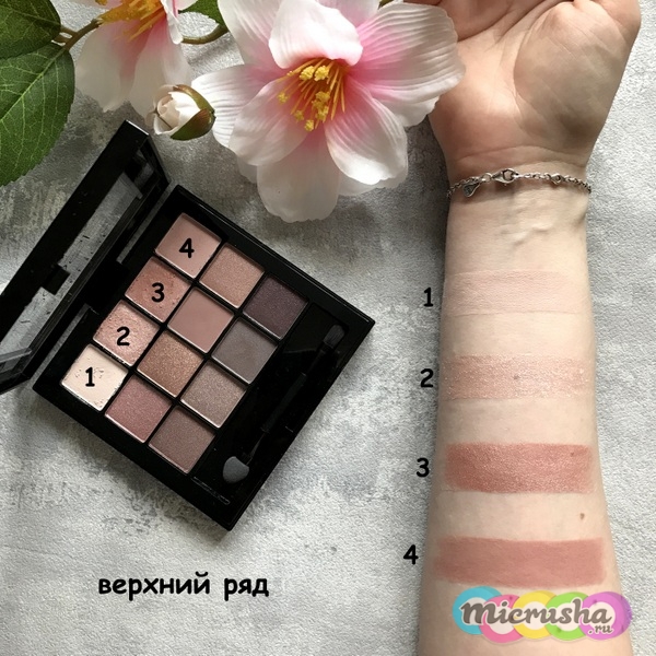 тени для век Eveline All in One в оттенке №2 Rose