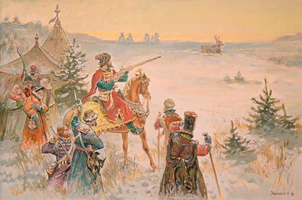 Царь Иоанн Грозный на охоте 1999г