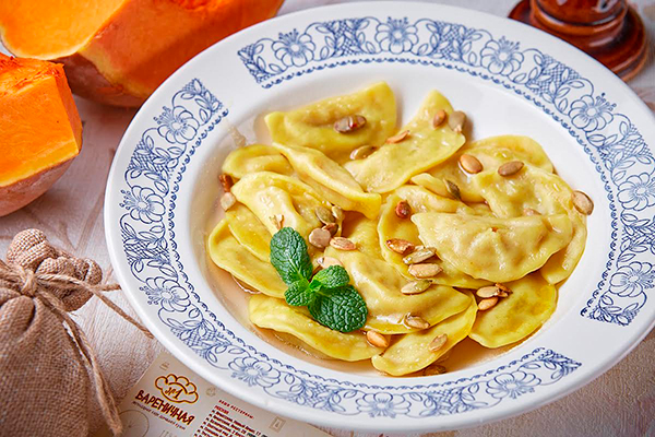 блюда из тыквы Ленивые вареники с картошкой и тыквой